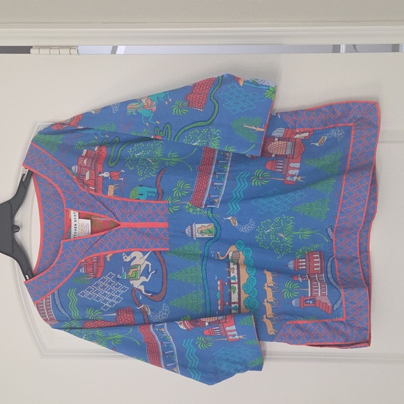 Beautiful Gretchen Scott Cotton Tunic Top In Great Condition! - Picture 1 of 14